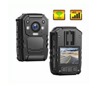 Fotocamera portatile I827 4G Live Streaming 1440p HD Visione notturna Telecamera di rete portatile della polizia Telecamera indossata dal corpo delle forze dell'ordine Protezione personale, Personale