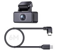Fotocamera posteriore 2.7K per VANTRUE E360/E2 Dashcam, WDR fotocamera posteriore con STARVIS 2, Super visione notturna, F1.8, grandangolo di 160°, cavo USB C da 6 m, supporto adesivo