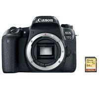 FOTOCAMERA REFLEX CANON EOS 77D, Risoluzione 6000 x 4000 pixel, stabilizzatore electronic, 18 megapixel, Nero