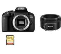 FOTOCAMERA REFLEX CANON EOS 800D, Zoom 0x, Risoluzione 24,2 megapixel, stabilizzatore electronic Zoom ottico 0x, 24,2 megapixel, Nero