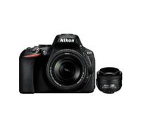 FOTOCAMERA REFLEX NIKON D5600, Risoluzione 24,2 megapixel, stabilizzatore electronic, 18 megapixel, Nero