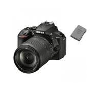 FOTOCAMERA REFLEX NIKON D5600, Risoluzione 24,2 MP, stabilizzatore 20, 18 megapixel, Nero