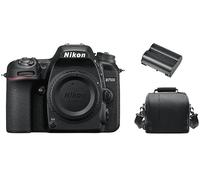 FOTOCAMERA REFLEX NIKON D7500, Zoom 7,8x, Risoluzione 18 megapixel, stabilizzatore elettronico Zoom ottico 7,8x, 18 megapixel, Nero