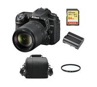 FOTOCAMERA REFLEX NIKON D7500, Zoom 7,8x, Risoluzione 20,9 megapixel, stabilizzatore optical Zoom ottico 7,8x, 18 megapixel, Nero