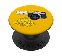 Fotocamera retrò, formaggio, non dirlo, fotografo divertente PopSockets PopGrip Adesivo