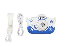 Fotocamera, Schermo IPS da 2 Pollici Protezione Per gli Occhi Videocamera 1080P Carica USB HD Per (Blu)