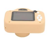 Fotocamera selfie for bambini Divertimento Gioca Doppio obiettivo Schermo IPS da 2 pollici Vari giochi ABS Silicone ricaricabile Videocamera digitale for bambini 1080P for la fotografia (Tawny)