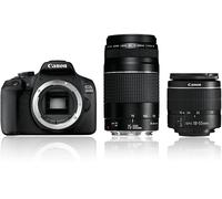 FOTOCAMERA SLR CANON EOS 2000D, 28-88mm / 120-480mm, 18-55 mm, 75-300 mm, Doublezoom-Kit