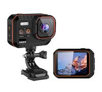 Fotocamera sportiva impermeabile ad alta definizione, obiettivo grandangolare da 40 MP, anti-shake a 6 assi, connettività Wi-Fi, registrazione in loop, registratore di guida multi-scena per
