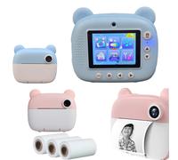 FOTOCAMERA STAMPA ISTANTANEA BAMBINI ROTOLO CARTA TERMICA FOTO VIDEO DIGITALE