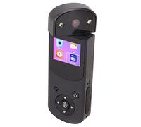 Fotocamera Stenopeica, Mini Videocamera Portatile da 16 MP con Filtro Bellezza per Riprese Video (BLACK)