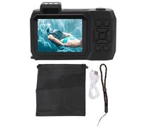 Fotocamera subacquea 4K 65 MP, autofocus zoom 18x, batteria 2500 mAh, fotocamera digitale impermeabile da 9 m per snorkeling, avventure subacquee, attività in spiaggia (arancione)