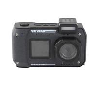 Fotocamera Subacquea 4K 65MP, Doppio Schermo con Messa a Fuoco Automatica da 2,88 Pollici 1,44 Pollici, Fotocamera Impermeabile 2500 MAh 33FT con Luce di Riempimento, per lo