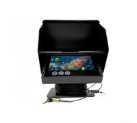 Fotocamera subacquea con schermo IPS Fish Finder Obiettivo grandangolare 12 LED per visione notturna per Ice Sea Lake River Boat per kayak Shore Bank 22,5 cm Nero ABS (A)