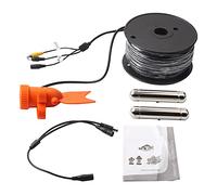 Fotocamera subacquea DC12V con 24 LED, 1000TVL HD video a colori, visione notturna, cavo da 50 m, visione trasparente, alloggiamento impermeabile, ideale per la pesca e l'acquacoltura