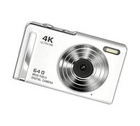 Fotocamera tascabile 4K con portata visualizzazione, White | Imaging digitale, modulo sottile per principianti, viaggi, momenti fotografici quotidiani