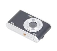 Fotocamera Tascabile con Doppio Obiettivo 48MP 4K Ultra HD con Messa a Fuoco Automatica e Anti-vibrazione, Fotocamera Digitale Compatta per Viaggi, Laurea (BLACK)