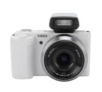 Fotocamera touch screen 5K, fotocamera piccola compatta WiFi con bilanciamento del bianco professionale con schermo flip da 3,2 pollici, zoom ibrido 15x (bianco)