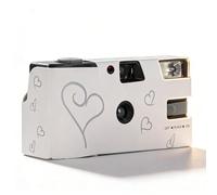 Fotocamera Usa e Getta per Matrimonio, 27 Esposizioni, Pellicola 35mm a Colori, Flash Integrato - Stile Retrò, Facile Utilizzo, Ideale per Viaggi e Feste