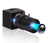 Fotocamera USB 4K, 2160P Ultra HD 2.8-12mm Wide Screen Varifocale Lens con sensore Sony IMX415, USB2.0 Plug&Play per Live Streaming Webcam PC Cam (5-50mm Obiettivo Varifocale)
