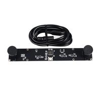 Fotocamera USB Gearwell con doppio obiettivo, modulo fotocamera 4 MP, fotocamera per computer 1080P, scheda fotocamera 3D VR, misurazione della distanza, campo visivo 72°,