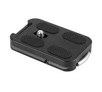 Fotocamere a rilascio rapido fibbia per cintura anti-luce per un facile trasporto, accessorio per treppiede a sfera, alluminio nero 1 pz