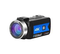 Fotocamere Digitali Da 56 MP For Webcam In Streaming Live 4K UHD Vlog Registrazione Video Videocamera Fotografica Registratore Visione Notturna Scatta Nitida Fluida(No SD Card,Black)