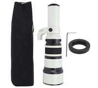 Fotocamere digitali e accessori F6.3 Prime Teleobiettivo con T2 OM Lens Mount Anello adattatore per fotocamere DSLR Telescopio astronomico Fotografia Bianco 46 * 15 * 14 CM Lens e Bianco