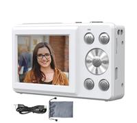 Fotocamere digitali, fotocamera 4K HD, robusta e piccola videocamera con messa a fuoco automatica con schermo da 2,4 pollici, dispositivo fotografico anti vibrazione, per studenti, vlogging, viaggi