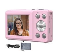 Fotocamere digitali, fotocamera 4K HD, robusta e piccola videocamera con messa a fuoco automatica con schermo da 2,4 pollici, dispositivo fotografico anti vibrazione, per studenti, vlogging, viaggi