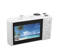 Fotocamere Digitali per la Fotografia, 5k UHD 75MP 18x Digital Zoom WiFi Vlogging Camera con Schermo Flip da 3 '', Videocamera Digitale da Viaggio Compatta Anti Shake per gli (WHITE)