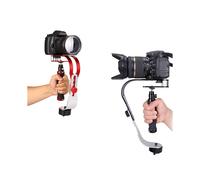 Fotocamere DSLR Videocamera Portatile un Forma di Arco Stabilizzatore Video Stabile Stabilizzatore di Equilibrio Anti-Vibrazione Nero