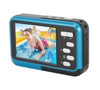 Fotocamere Subacquee 4K, Fotocamera Digitale Subacquea a Lunga Durata 48MP per lo Snorkeling (BLUE)