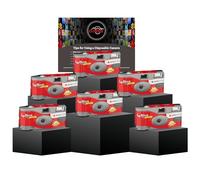 Fotocamere usa e getta Multipack - Include 6 fotocamere monouso AGFA LeBox con 27 esposizioni e carta Clikoze usa e getta per fotografie
