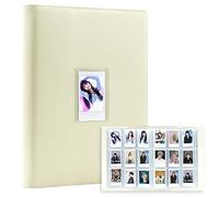 Fotocard K-pop verticali per pellicole Instax Mini, finestra anteriore, per Polaroid 300, per Fujifilm Instax Mini 12 11 9 99 8 40 pellicola, adatte per HP Sprocket (beige)