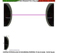 FOTOCELLULE DI SICUREZZA COMPATIBILI VDS ANTISCHIACCIAMENTO AUTOMATISMI 12/24 V.
