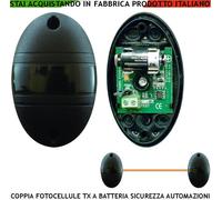 FOTOCELLULE TX BATTERIA RX FILO ANTISCHIACCIAMENTO AUTOMATISMO COSTA SICUREZZA