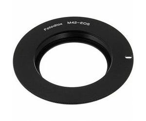 Fotodiox Adattatore per obiettivi - Obiettivo reflex con attacco a vite M42 Type 2 per corpo macchina reflex con attacco Canon EOS (EF, EF-S)