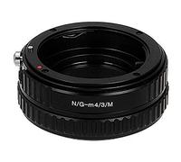 Fotodiox Pro - Adattatore per obiettivo Nikon, Nikkor (including G & D-type) Mount Lens a Micro 4/3 (MFT) Mirrorless fotocamere digitali con Macro messa a fuoco elicoidale - Compatibile con OLYMPUS PEN E-PL1, E-PL1s, E-PL2, E-PL3, E-P2, E-P3, E-M, OM-D, E-M5, E-M10, Panasonic Lumix DMC-G1, G2, G3, G10, GX1, GH1, GH2, GF1, GF2, GF3, GF5, GH4, Panasonic AG-AF100 Mirrorless fotocamere digitali, Black Magic Pocket Cinema Camera (BMPCC)
