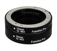 Fotodiox Pro - Kit tubo di estensione macro, automatico, per supporto sistemi fotocamera senza specchio Sony (NEX) con Auto Focus (AF) e esposizione TTL auto per a chiusura estrema (10 mm, 16 mm), per Sony NEX-3, NEX-5, NEX-7, A7, A7r e altri modelli
