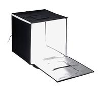 Fotodiox Pro LED 16x16 Studio-in-a-Box per fotografia da tavolo, include tenda luminosa, luci LED dimmerabili integrate, custodia per il trasporto e quattro fondali