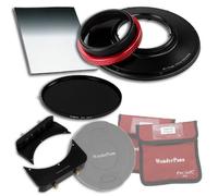 Fotodiox WonderPana 66 FreeArc Essentials ND 0,6SE girevole, 145 mm, con filtro, supporto e tappo per obiettivo Fotodiox Pro/6,6 x 8,5 cm, 0,6 ND Soft Edge graduato, 145 mm, confezione da 4 filtri per Panasonic Lumix G Vario 7-14 mm f/4,0 lente asferica