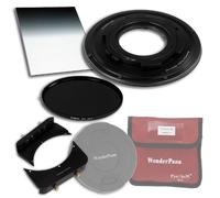 Fotodiox WonderPana 66 FreeArc Essentials ND 0,9HE girevole, 145 mm, con filtro, supporto e tappo Fotodiox Pro per obiettivo/6,6 X 8,5 cm, 0,9 ND, Hard Edge graduato, 145 mm, 4 filtri per Tokina-Obiettivo fish-eye 10-17 mm f/3. 5-4,5 AT 107 X DX AF-Obiettivo Fisheye