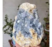 FOTOEV Cristallo Naturale Grezzo for la 1pc di Grandi Dimensioni Naturale Grezzo Blu Celestite Geode Pietra Grezza Cristallo di Quarzo Cluster 1300g-1800g for la Decorazione (Size : 1PC1710g-1800g)