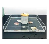 Fotografare gli attrezzi, Lavello poco profondo for serbatoio d'acqua in acrilico trasparente, vassoio for riprese fotografiche, scatola espositiva portatile for alimenti e cosmetici(100x80x6cm)