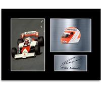 Fotografia autografata di Niki Lauda 3 volte campione del mondo, formato A4