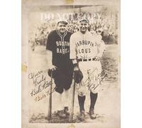 Fotografia di Babe Ruth e Lou Gehrig, 20 x 25 cm, magnifico ritratto Barnstorming del 1927, icone dei New York Yankees, MLB, leggende del baseball americano, foto rara, stampa artistica