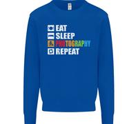 Fotografia Eat Sleep Fotografo Divertente Bambini Felpa Maglione