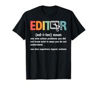 Fotografia Editing Definizione divertente Retro Camera Lovers Maglietta