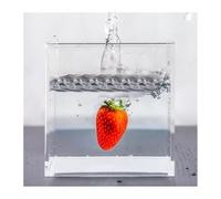 Fotografia in acrilico trasparente, pubblicità cosmetica dinamica, riprese di oggetti di scena, serbatoio di acque profonde, cubo espositivo for fotografia galleggiante(45x15x30cm/18x6x12in)